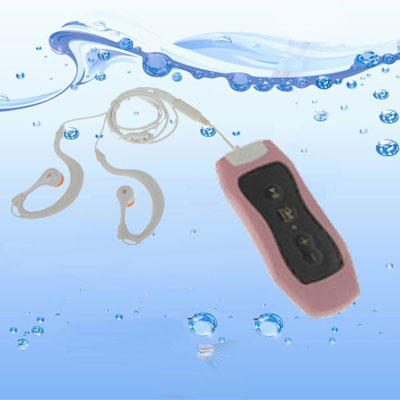 4GB Waterproof IPX8 MP3 Player with FM Radio function (Pink)